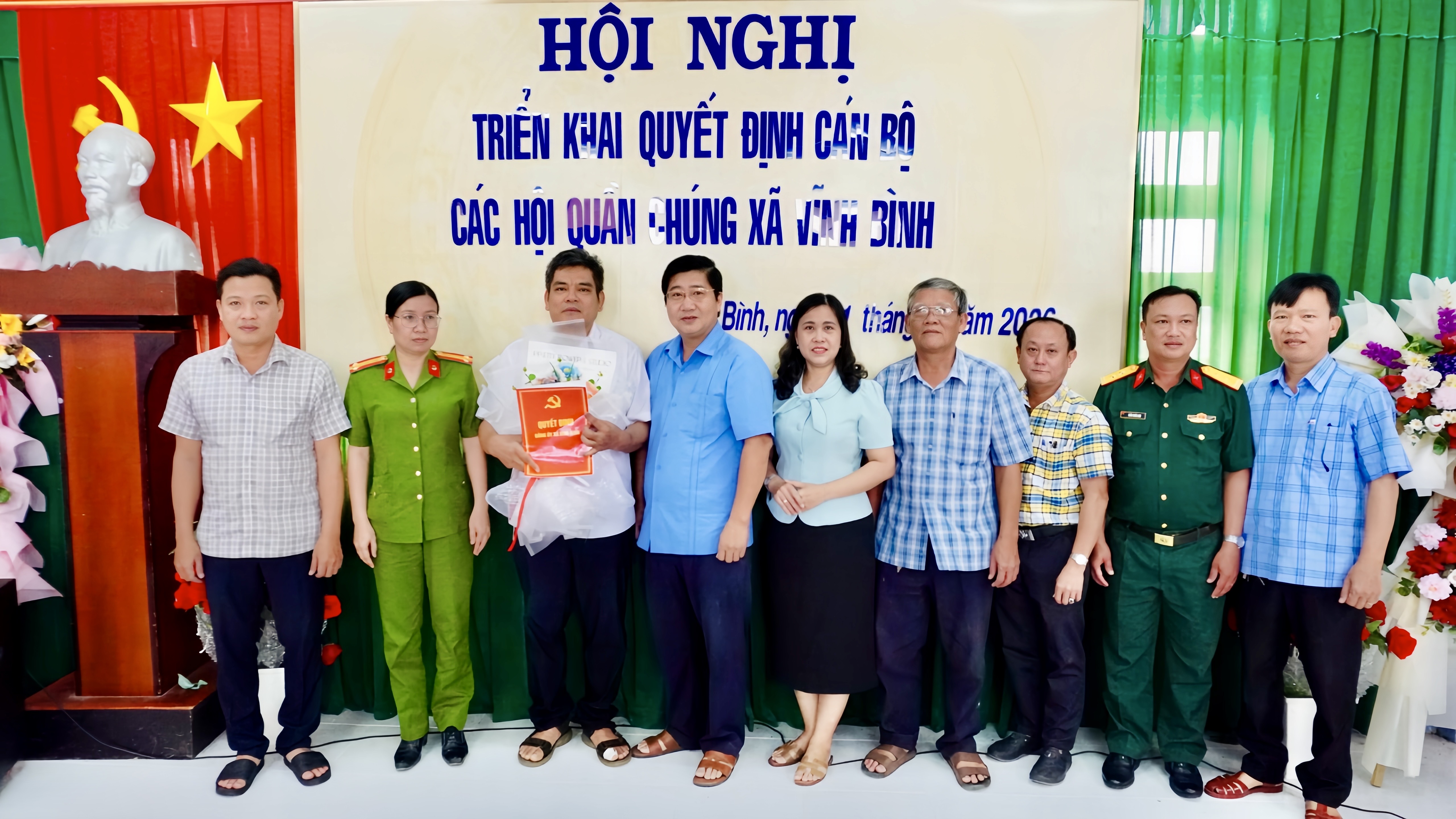 Vĩnh Bình triển khai các quyết định về công tác cán bộ đối với các Hội quần chúng